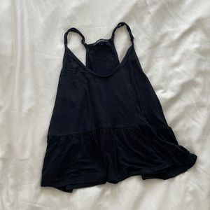 Black flowy tank top